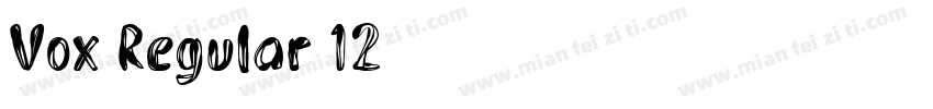 Vox Regular 12字体转换